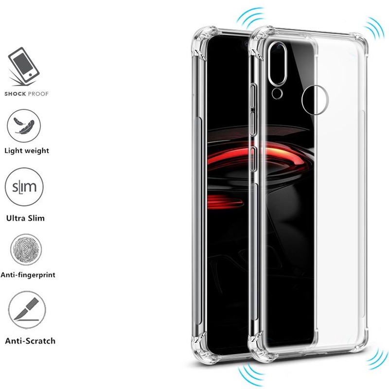 Silikoninis-Anti shock 1 mm. storio Huawei nova 3 dėklas - permatomas Silikoninis-Anti shock 1 mm. storio Huawei nova 3 dėklas - permatomas
